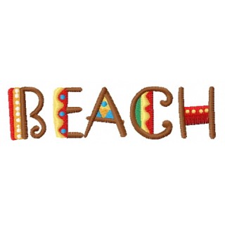 Beach embroidery design - Embroidery Design