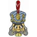 French soldier toy embroidery design preview showcasing a charming stitched motif for old toys collection.