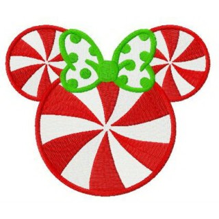 Minnie candy embroidery design - Embroidery Design