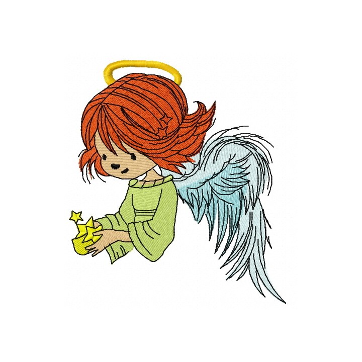 Stars for angels 8 embroidery design - Embroidery Design