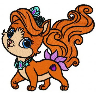 Preview of the Treasure embroidery design from the Palace Pets collection, showcasing intricate stitched motifs.