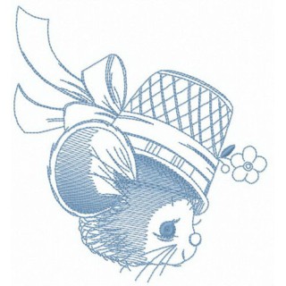 Tailed coquette embroidery design - Embroidery Design