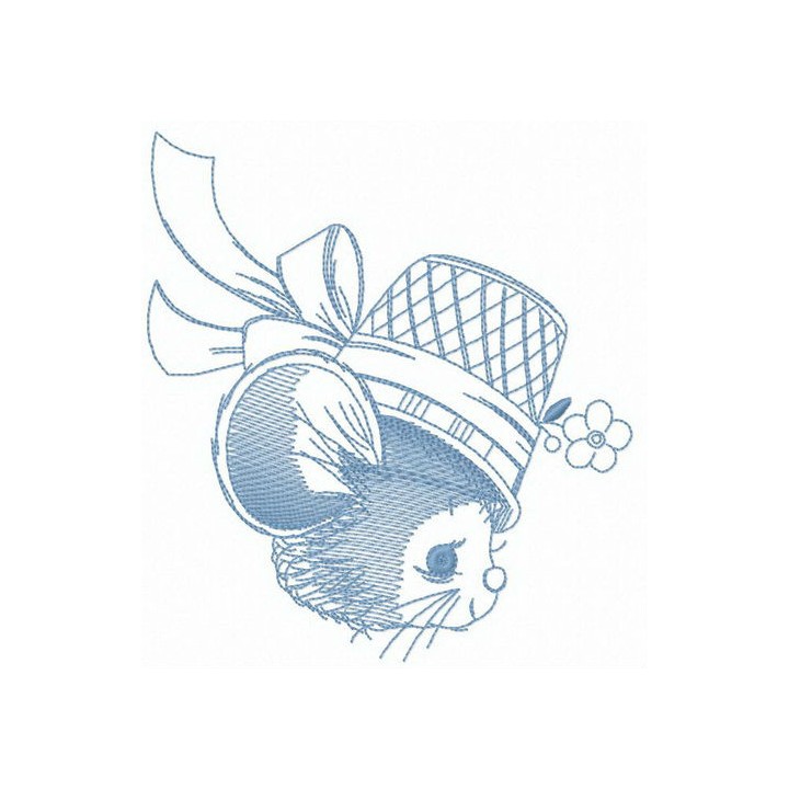 Tailed coquette embroidery design - Embroidery Design