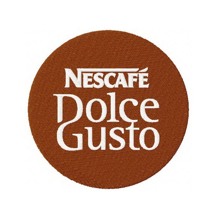 Nescafe Dolce Gusto logo embroidery design - Embroidery Design