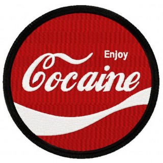 Enjoy cocaine embroidery design - Embroidery Design