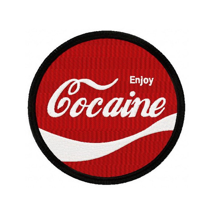 Enjoy cocaine embroidery design - Embroidery Design
