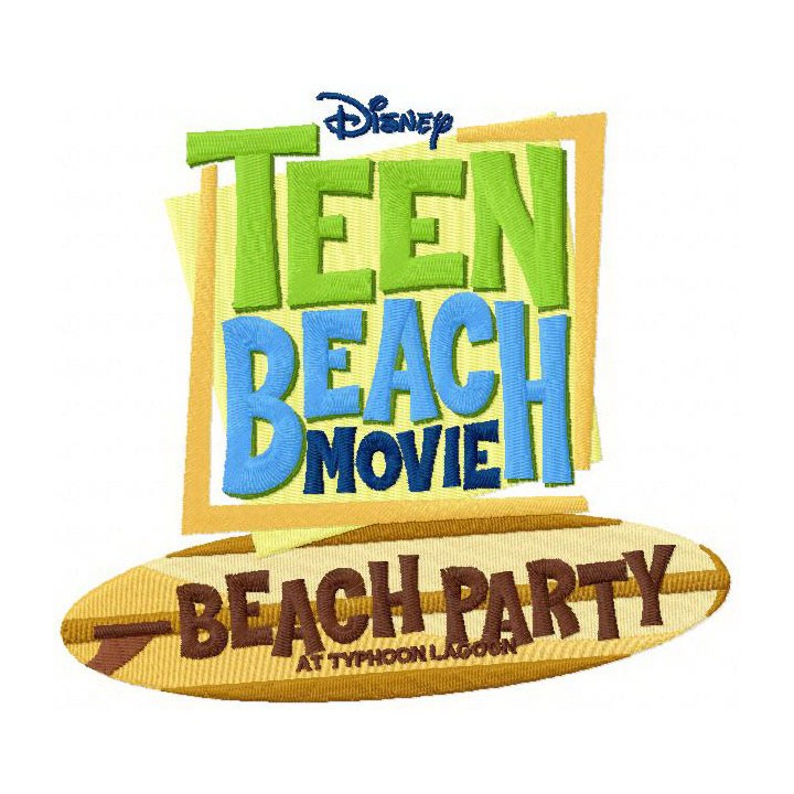 Teen beach movie logo embroidery design - Embroidery Design
