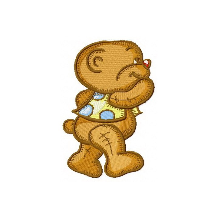 Toddler teddy bear embroidery design - Embroidery Design
