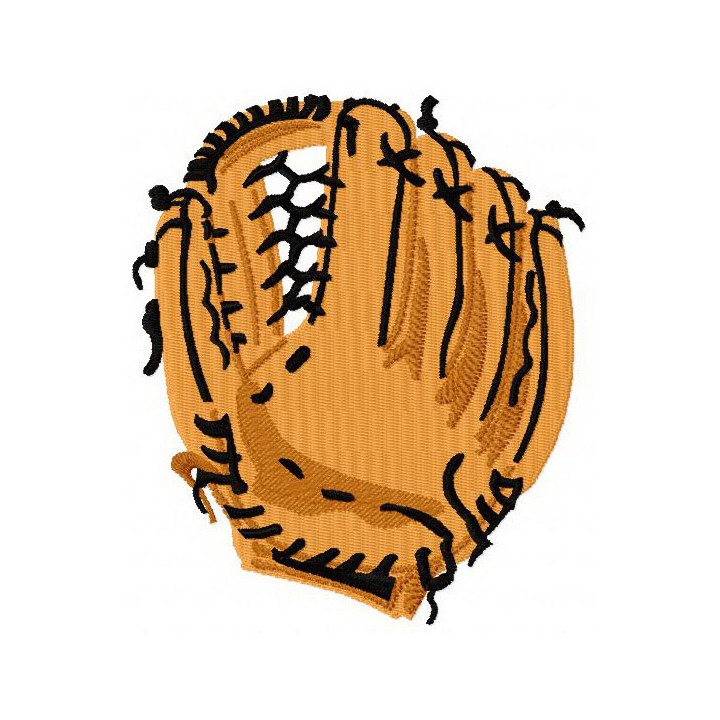 Baseball glove embroidery design - Embroidery Design