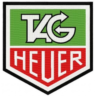 TAG Heuer logo 2 embroidery design - Embroidery Design