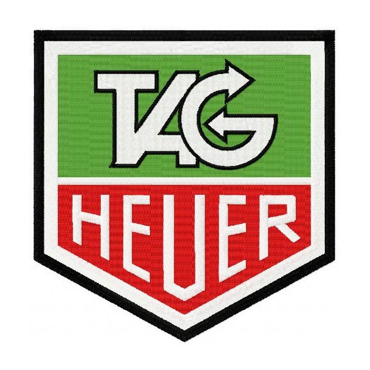 TAG Heuer logo 2 embroidery design - Embroidery Design