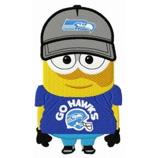 Seattle Seahawks best fan embroidery design