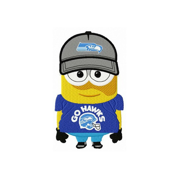 Seattle Seahawks best fan embroidery design