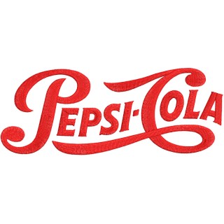Pepsi cola vinatge logo embroidery design - Embroidery Design