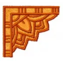 Preview of Egyptian corner ornament embroidery design featuring intricate motifs for creative stitching projects.