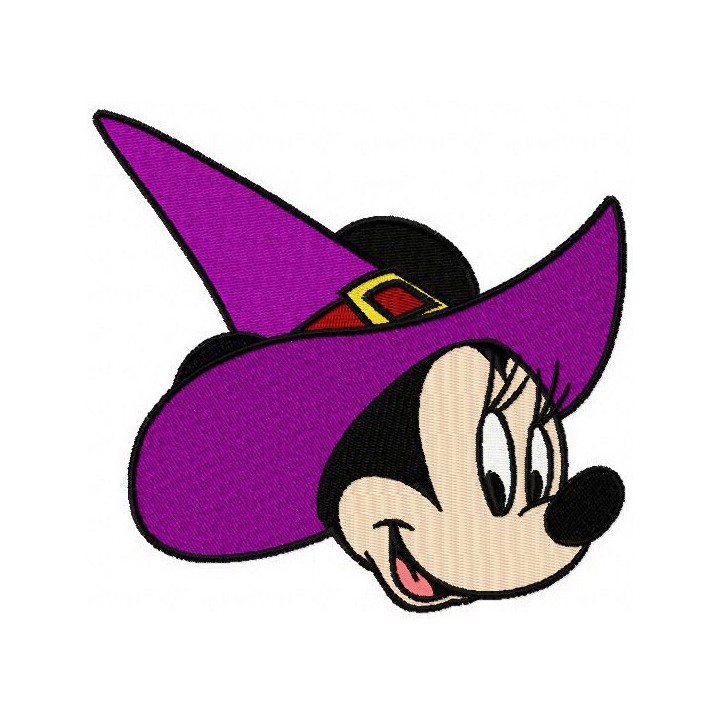 Minnie Mouse witch embroidery design - Embroidery Design