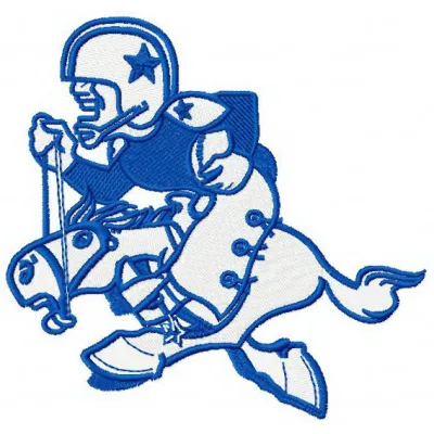 Dallas Cowboys logo 2 embroidery design showcasing the iconic emblem for stitching on apparel and accessories.