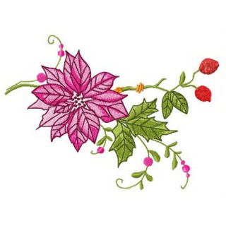 Outlandish blossom embroidery design - Embroidery Design
