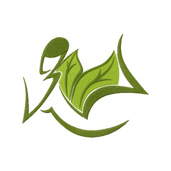 Relaxed mood embroidery design - Embroidery Design