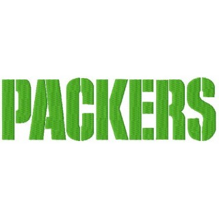 Green Bay Packers wordmark logo embroidery design - Embroidery Design