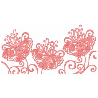 Fragile flower 9 embroidery design - Embroidery Design