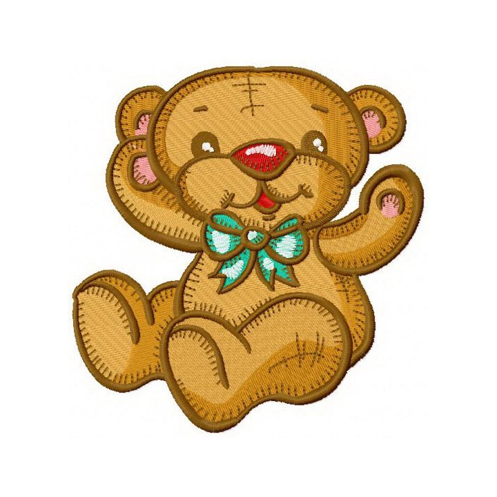 Teddy bear give me a hug embroidery design - Embroidery Design