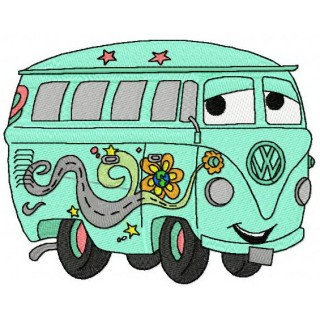 Fillmore volkswagen bus 2 embroidery design - Embroidery Design