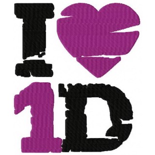 I love One direction embroidery design - Embroidery Design