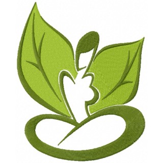 Foliar ring embroidery design - Embroidery Design