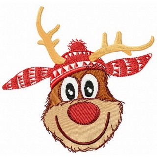 Fawn's winter embroidery design - Embroidery Design