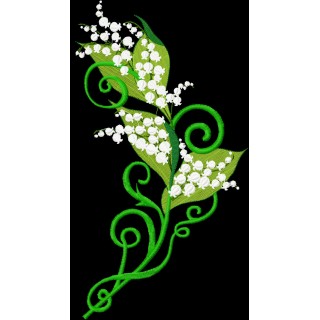 Lily of the valley embroidery design - Embroidery Design