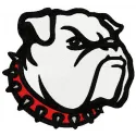 Georgia Bulldogs embroidery design showcasing the iconic logo, ideal for stitching on apparel and accessories.