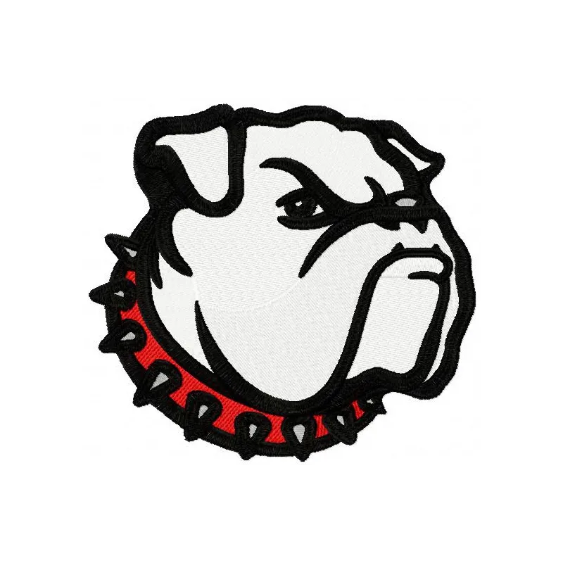 Georgia Bulldogs embroidery design showcasing the iconic logo, ideal for stitching on apparel and accessories.