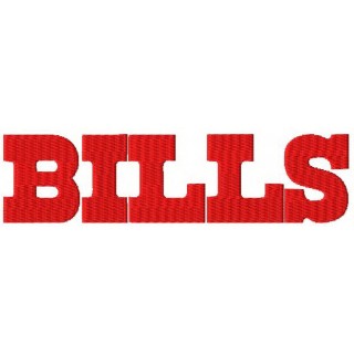 Buffalo Bills wordmark logo embroidery design - Embroidery Design
