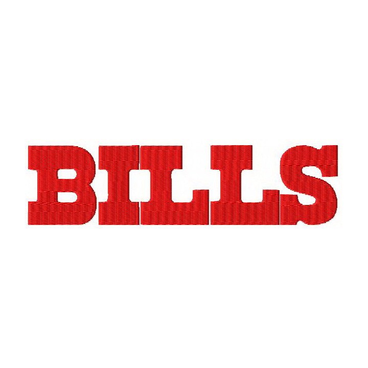 Buffalo Bills wordmark logo embroidery design - Embroidery Design
