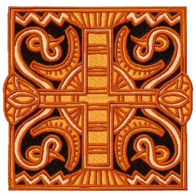 Preview of Egyptian symbol 2 embroidery design showcasing intricate stitching patterns for creative projects.