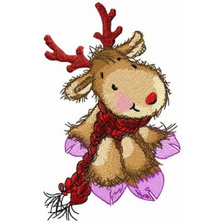 Stylish purple hooves embroidery design - Embroidery Design