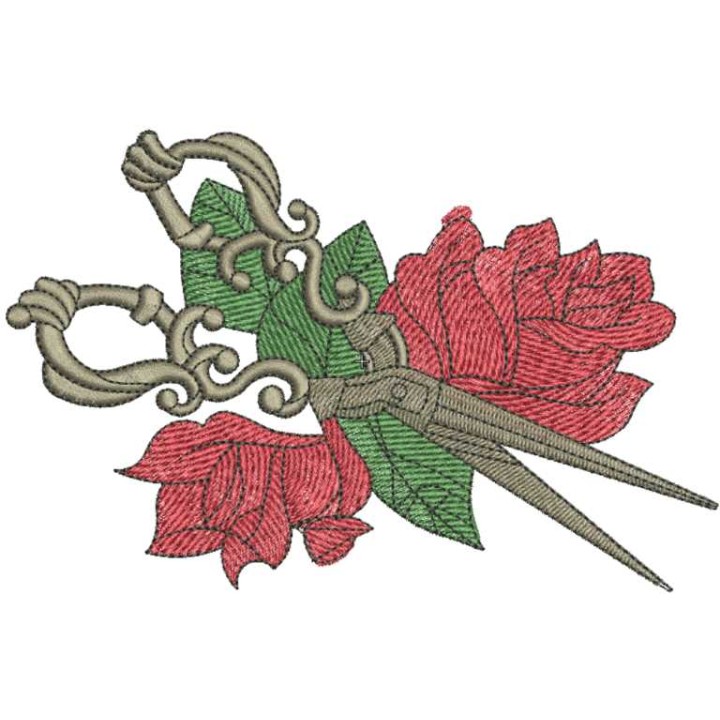 Vintage scissors 2 embroidery design - Embroidery Design