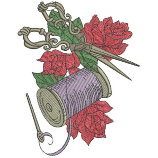 Sewing kit 3 embroidery design - Embroidery Design