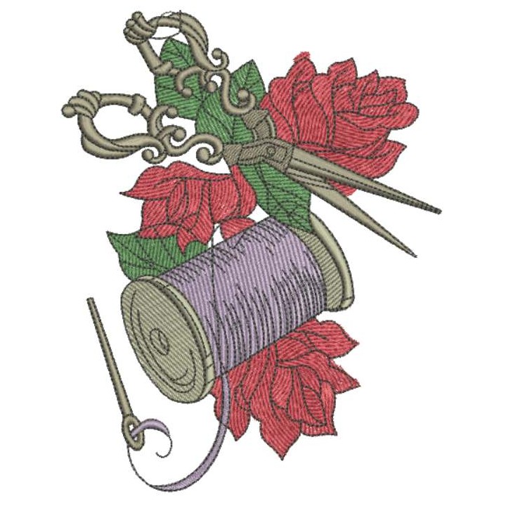 Sewing kit 3 embroidery design - Embroidery Design