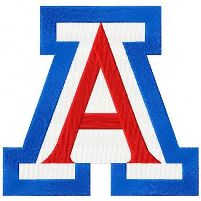 Arizona Wildcats logo embroidery design preview showcasing vibrant stitching patterns for fans and crafters.