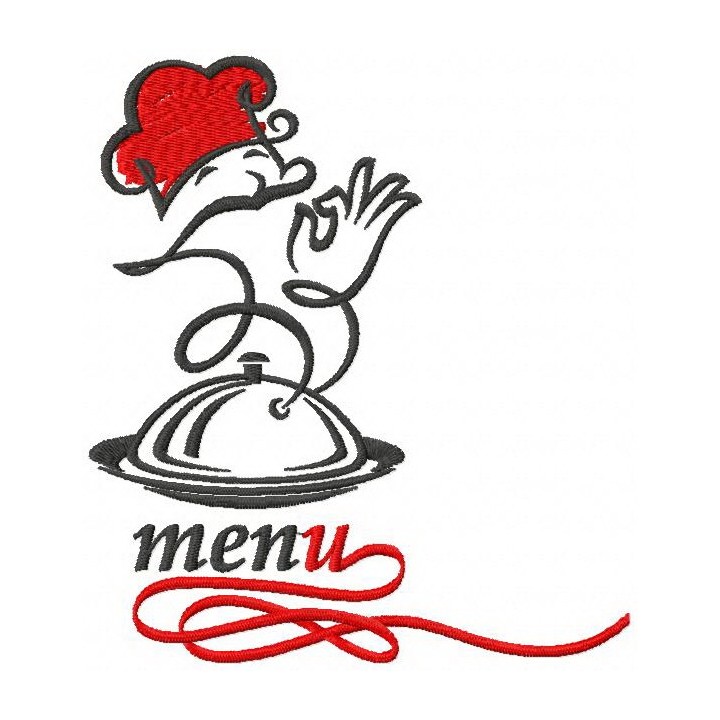 Menu 2 embroidery design - Embroidery Design
