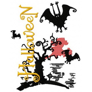 Halloween theme embroidery design - Embroidery Design