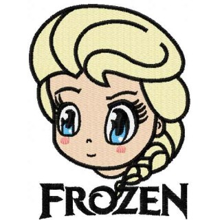Elsa Chibi 4 embroidery design - Embroidery Design
