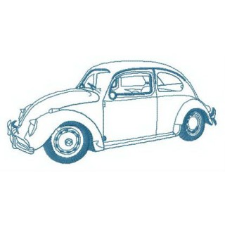 My Volkswagen beetle embroidery design - Embroidery Design