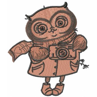 Owl like photo embroidery design - Embroidery Design