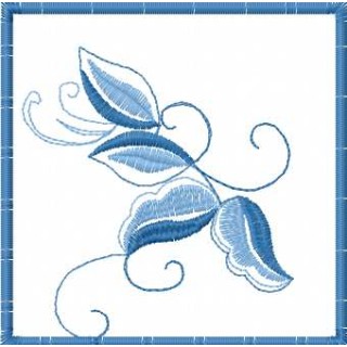 Blue decoration 12 embroidery design - Embroidery Design
