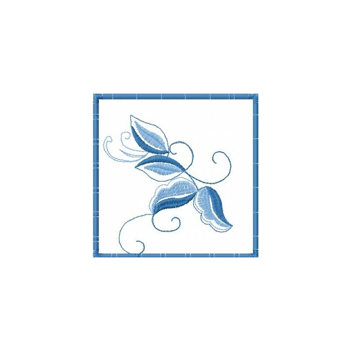 Blue decoration 12 embroidery design - Embroidery Design