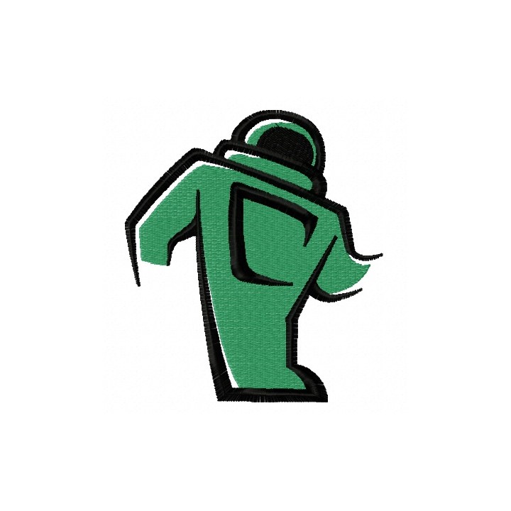 Robot 8 embroidery design - Embroidery Design