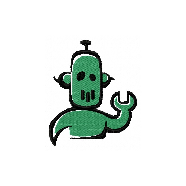 Robot 3 embroidery design - Embroidery Design
